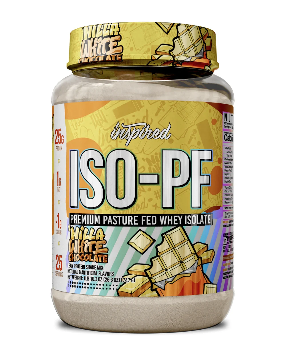 Inspired Nutrition ISO-PF ISO-PF 草饲乳清分离蛋白粉（香草白巧克力）